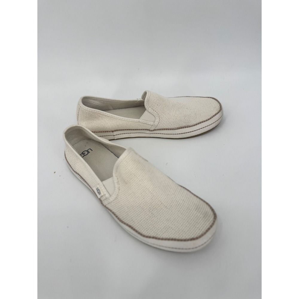 UGG Bren Stretch Woven Slip On‎ Sneakers Beige Women's Size 9.5 Espadrille